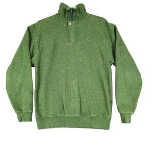 Orvis Charles F Orvis Signature Collection Green 1/4 Zip Pullover Sweater‎ Mens